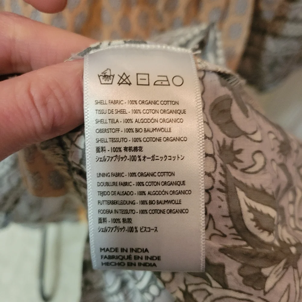 Cleobella Peach and Black Boho Tunic Dress - Picture 8 of 8